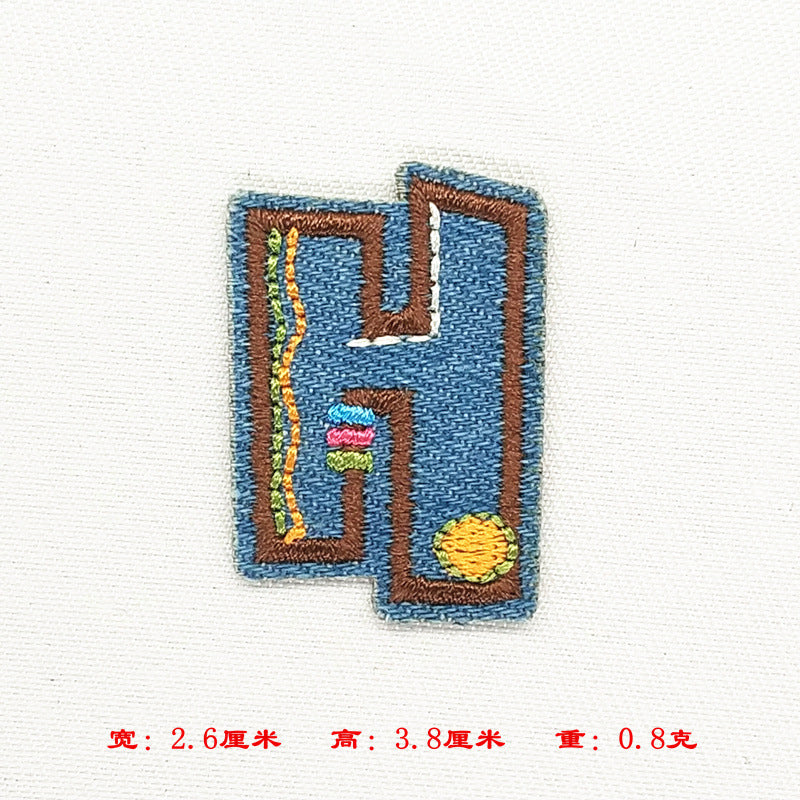 Wholesale Alphabet patch cartoon children patch